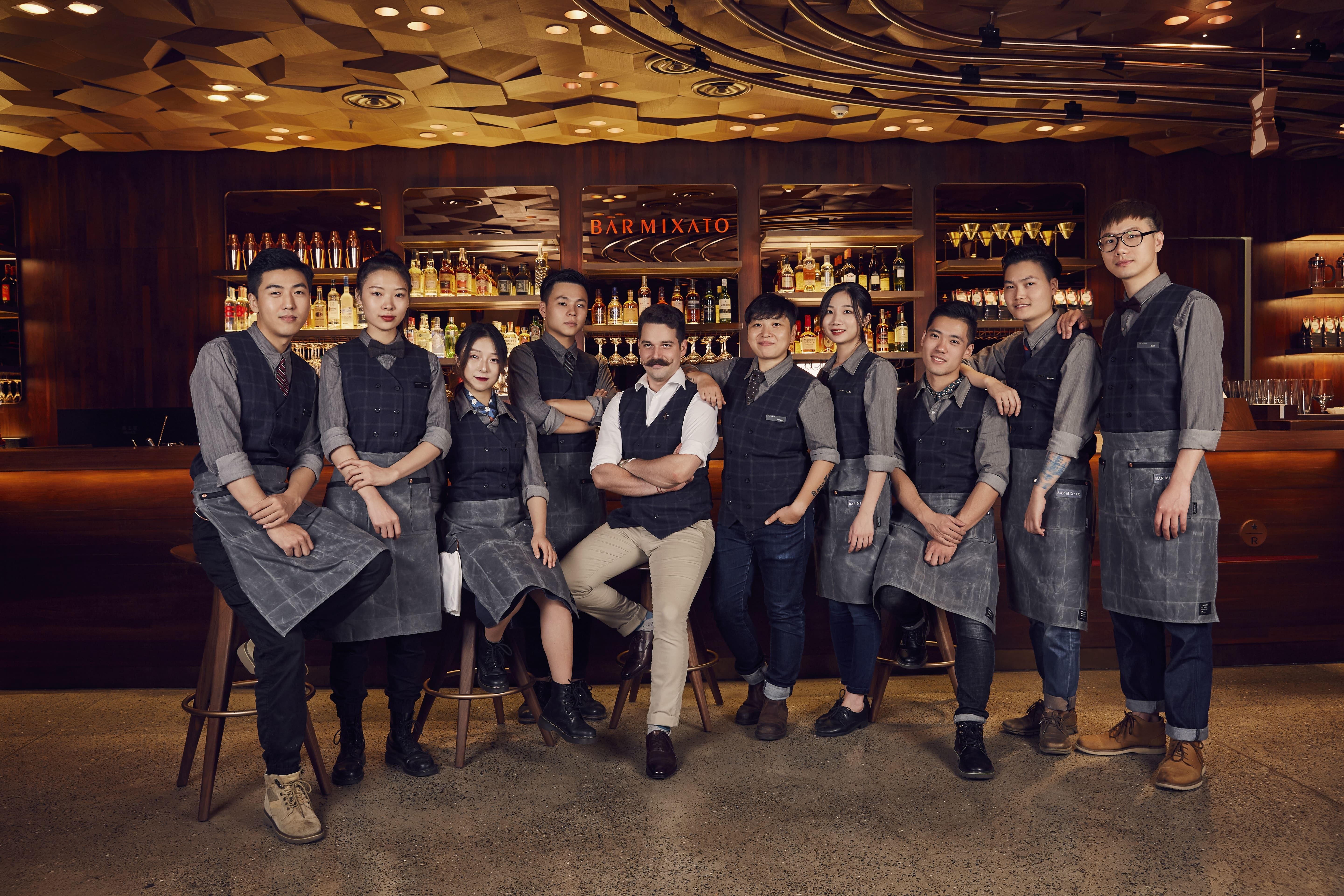 Mixologists of Bar Mixato in Starbucks Reserve™ Roastery Shanghai