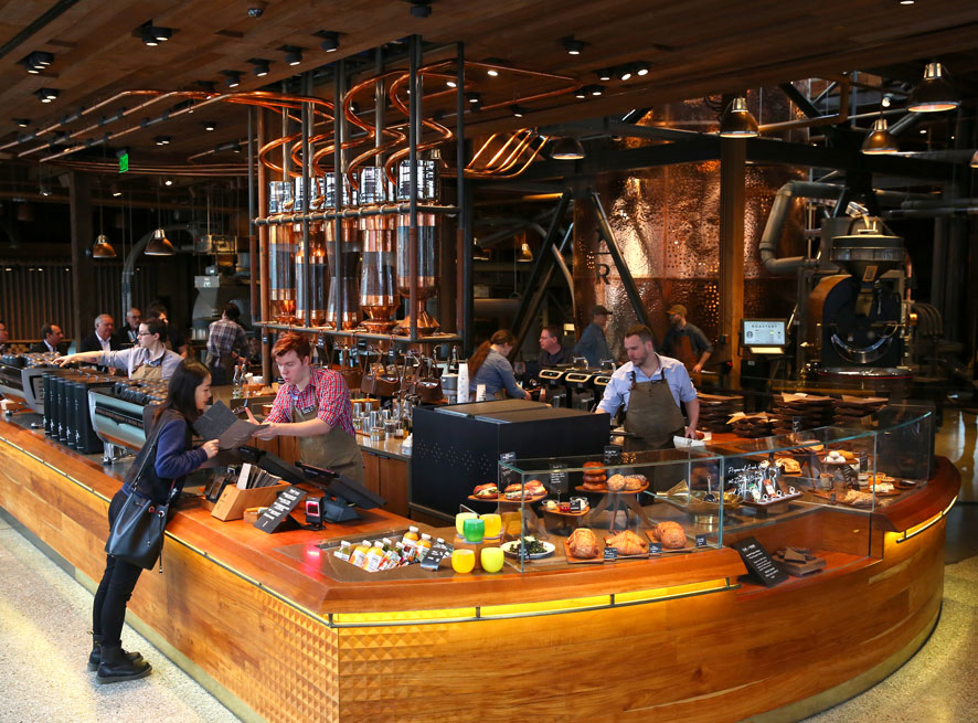 The Starbucks Roastery store